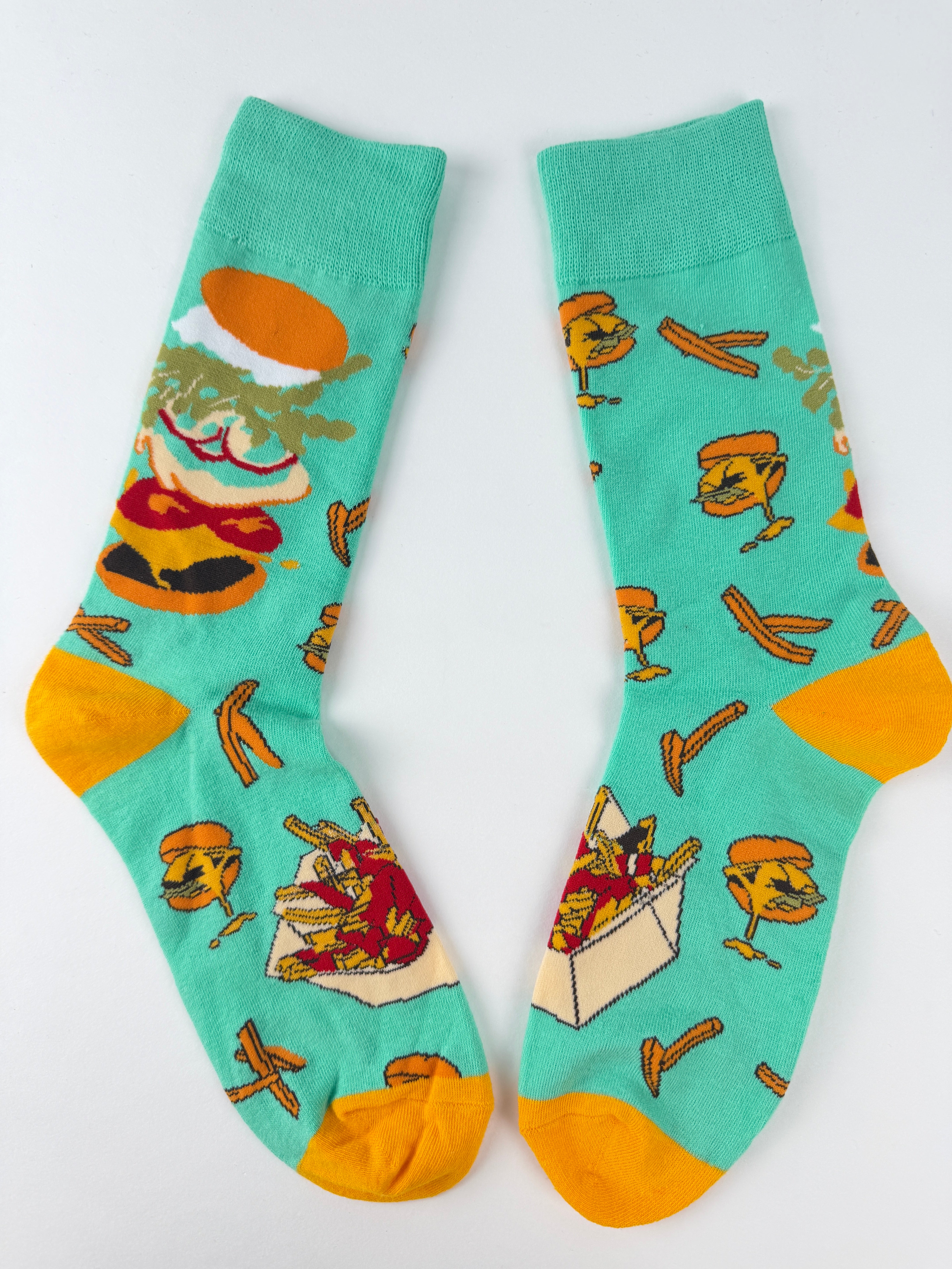 Food Socks – French Fries Fast Food