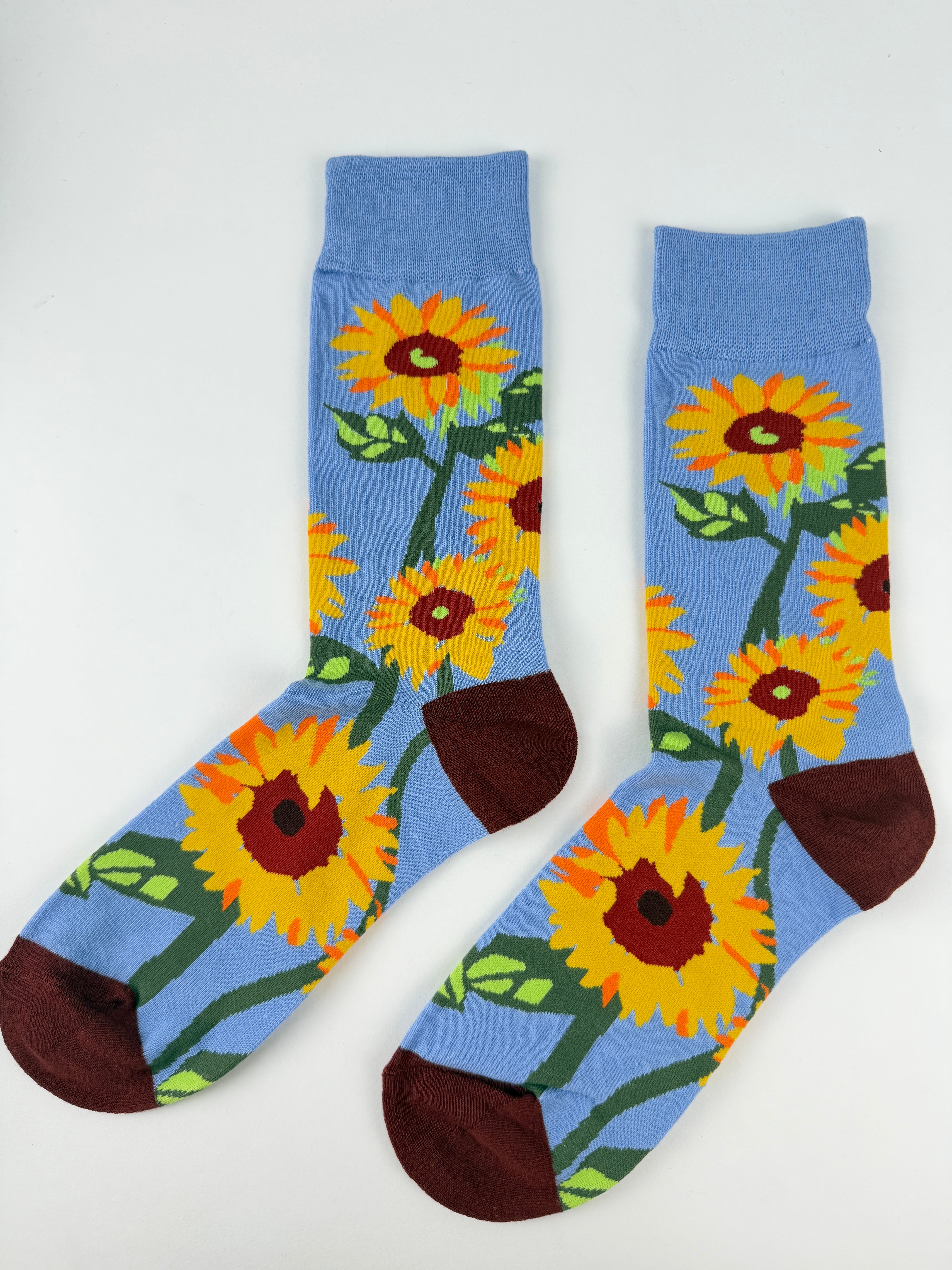 Flower Socks - Sunflower Pattern Novelty