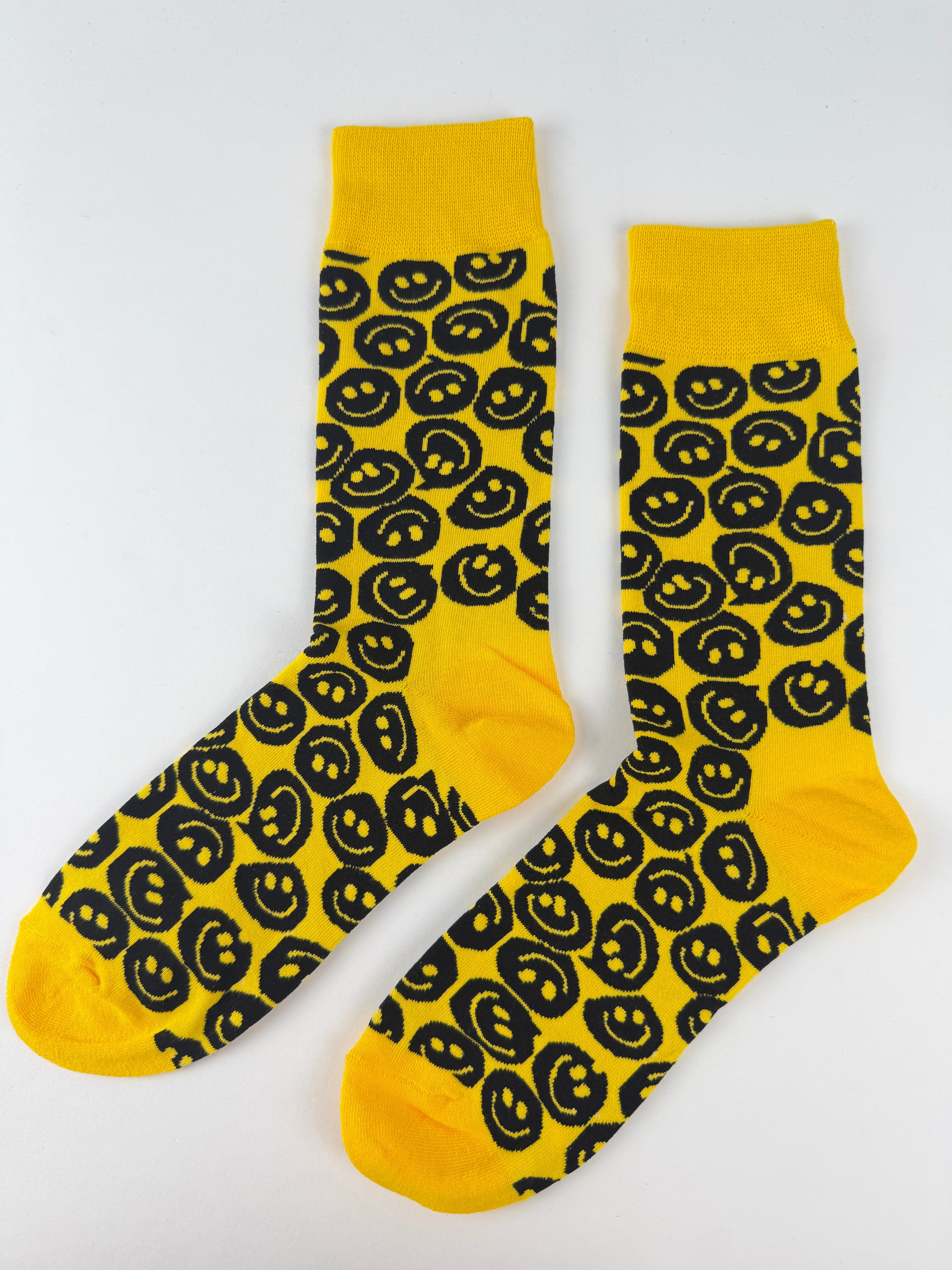 Colorful Smiley Face Crew Socks