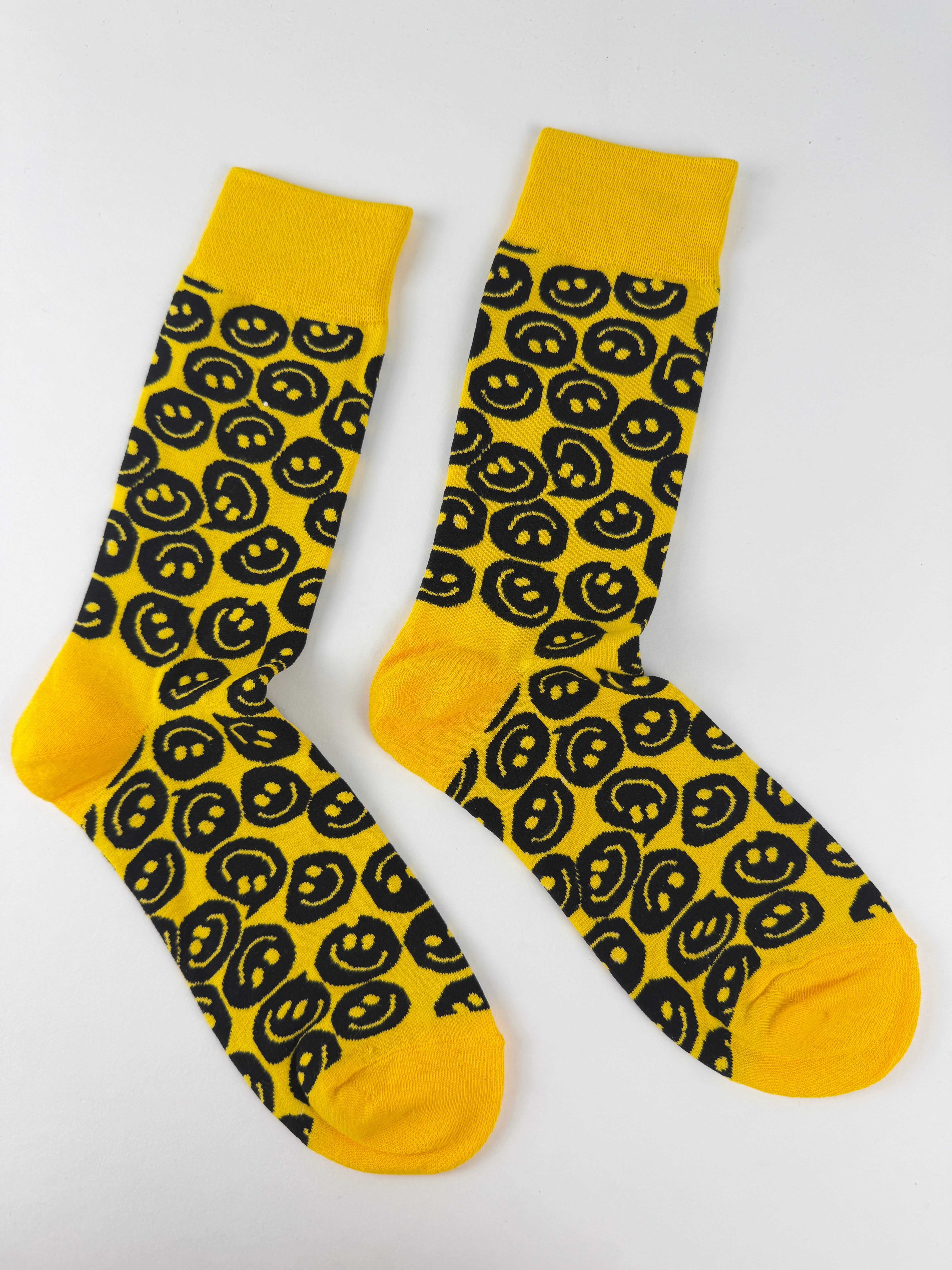 Colorful Smiley Face Crew Socks