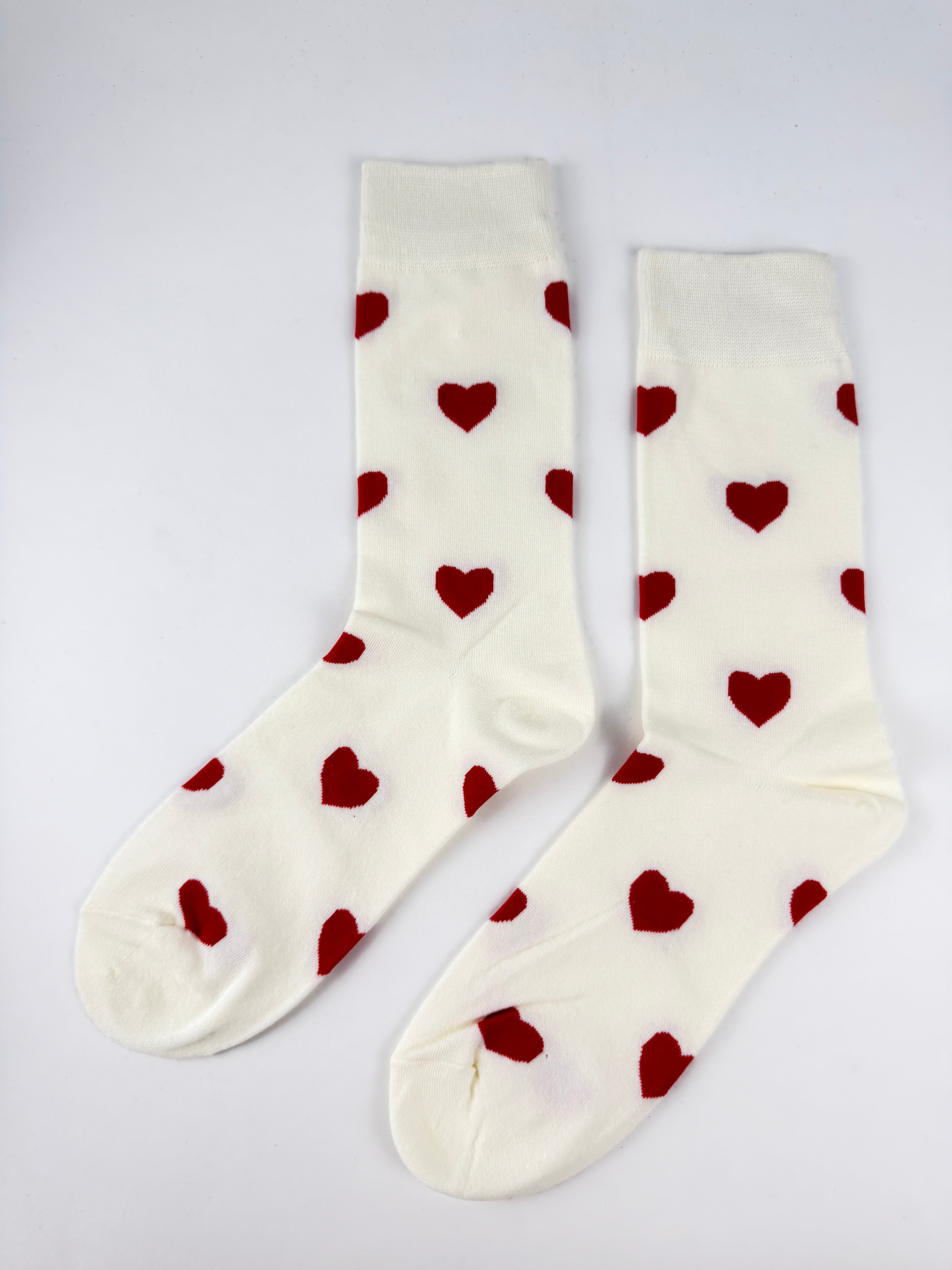 Heart Pattern Crew Socks