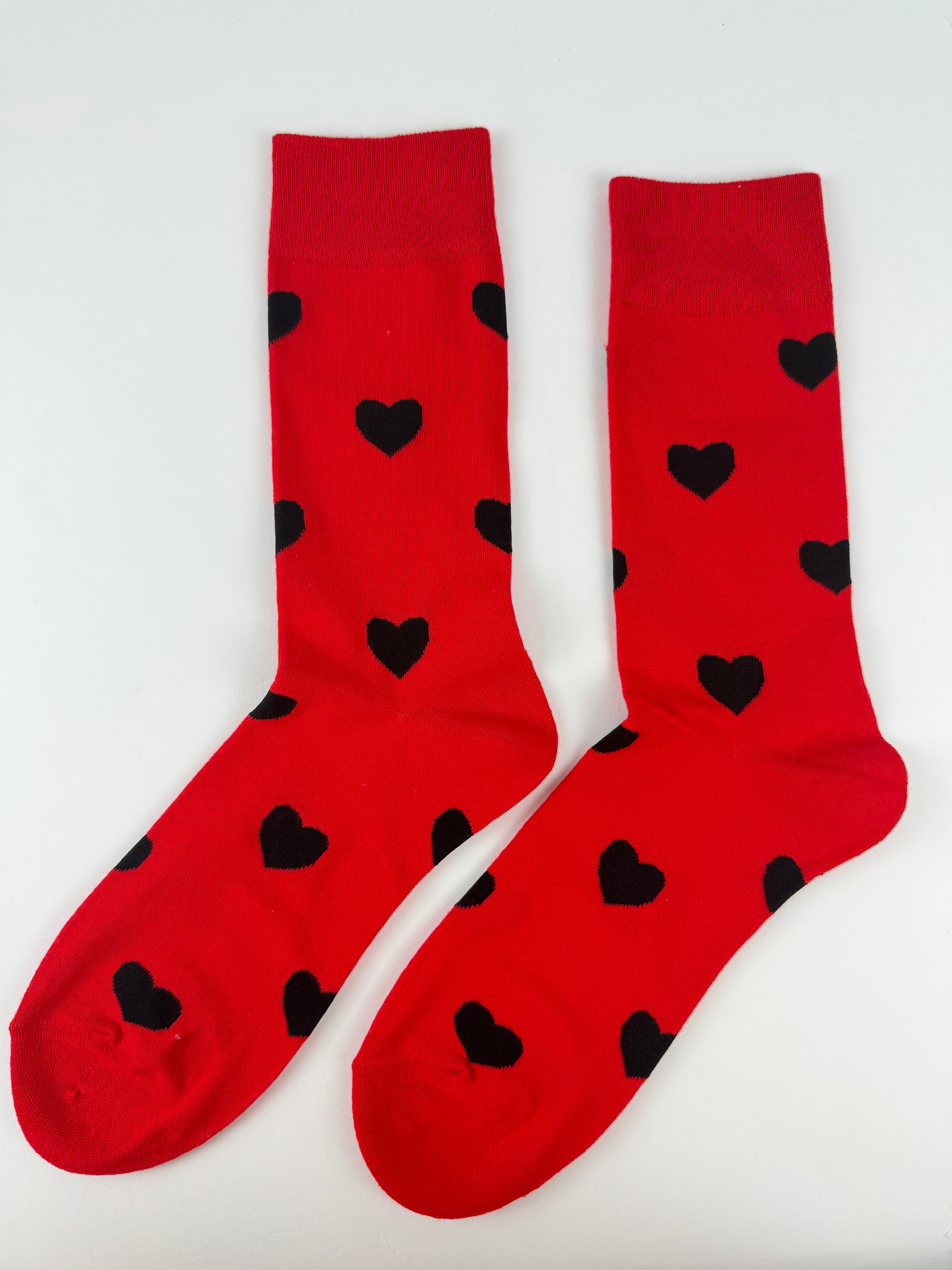 Heart Pattern Crew Socks