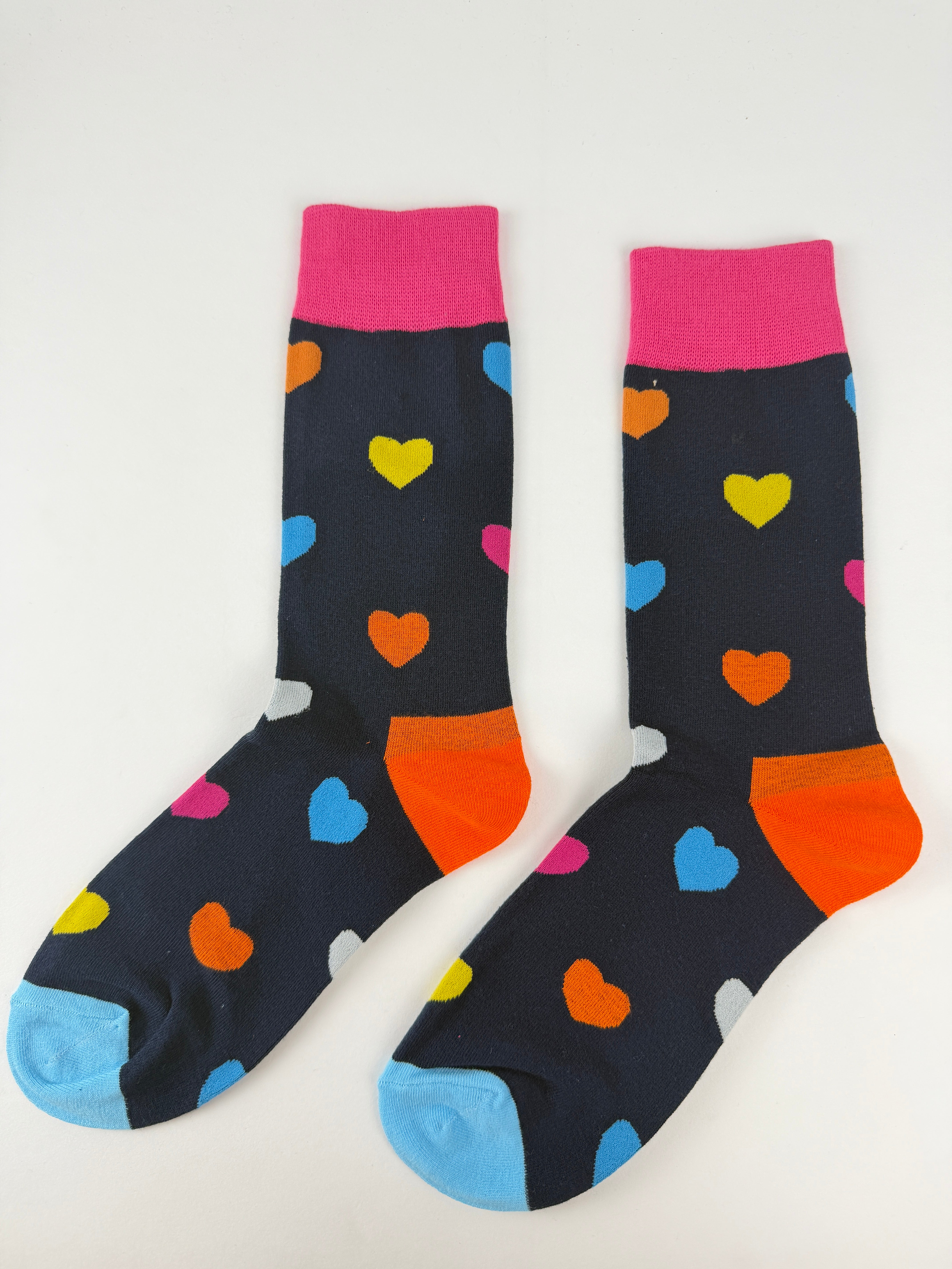 Heart Pattern Crew Socks