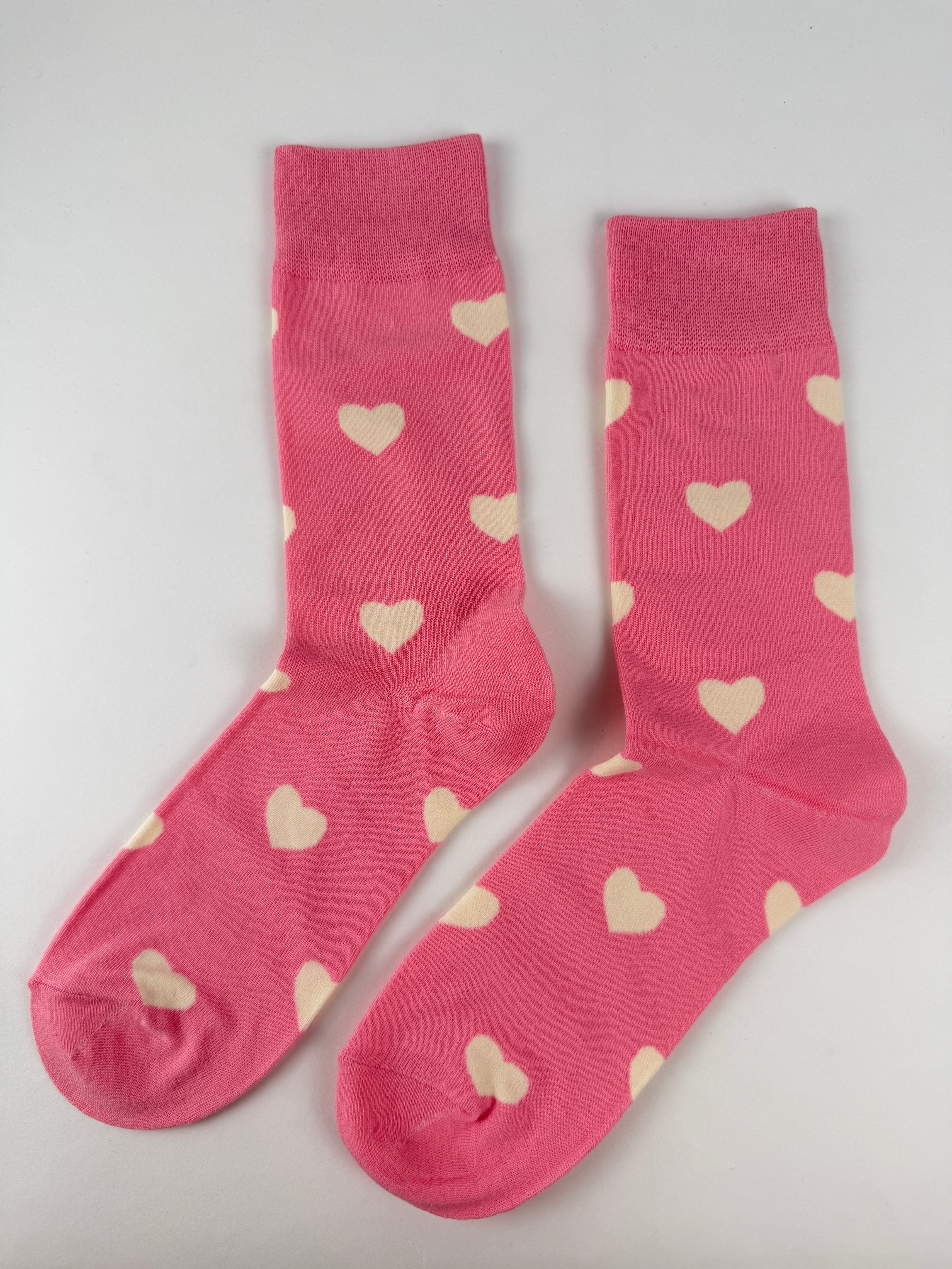 Heart Pattern Crew Socks