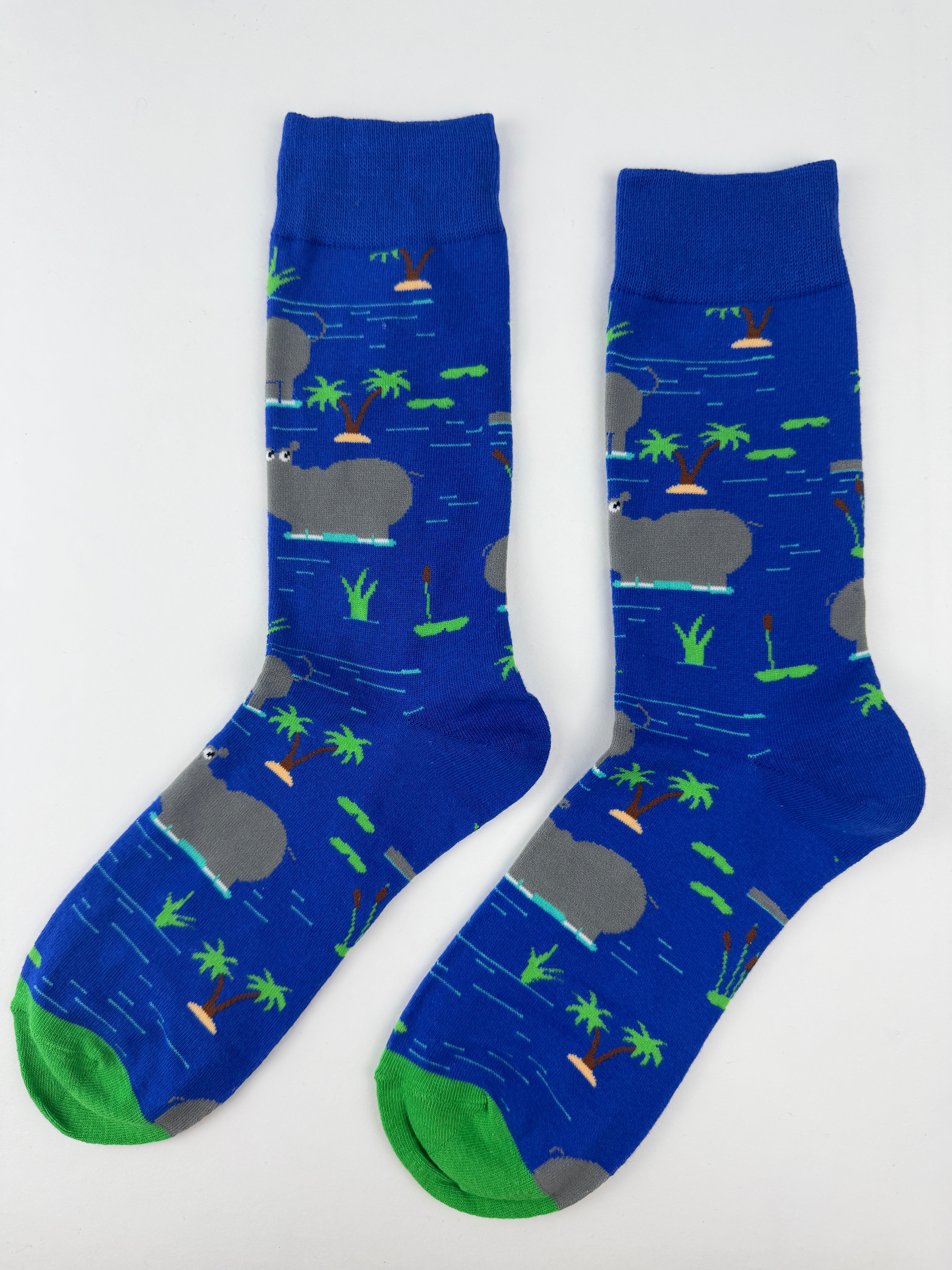 Hippo Animal Crew Socks