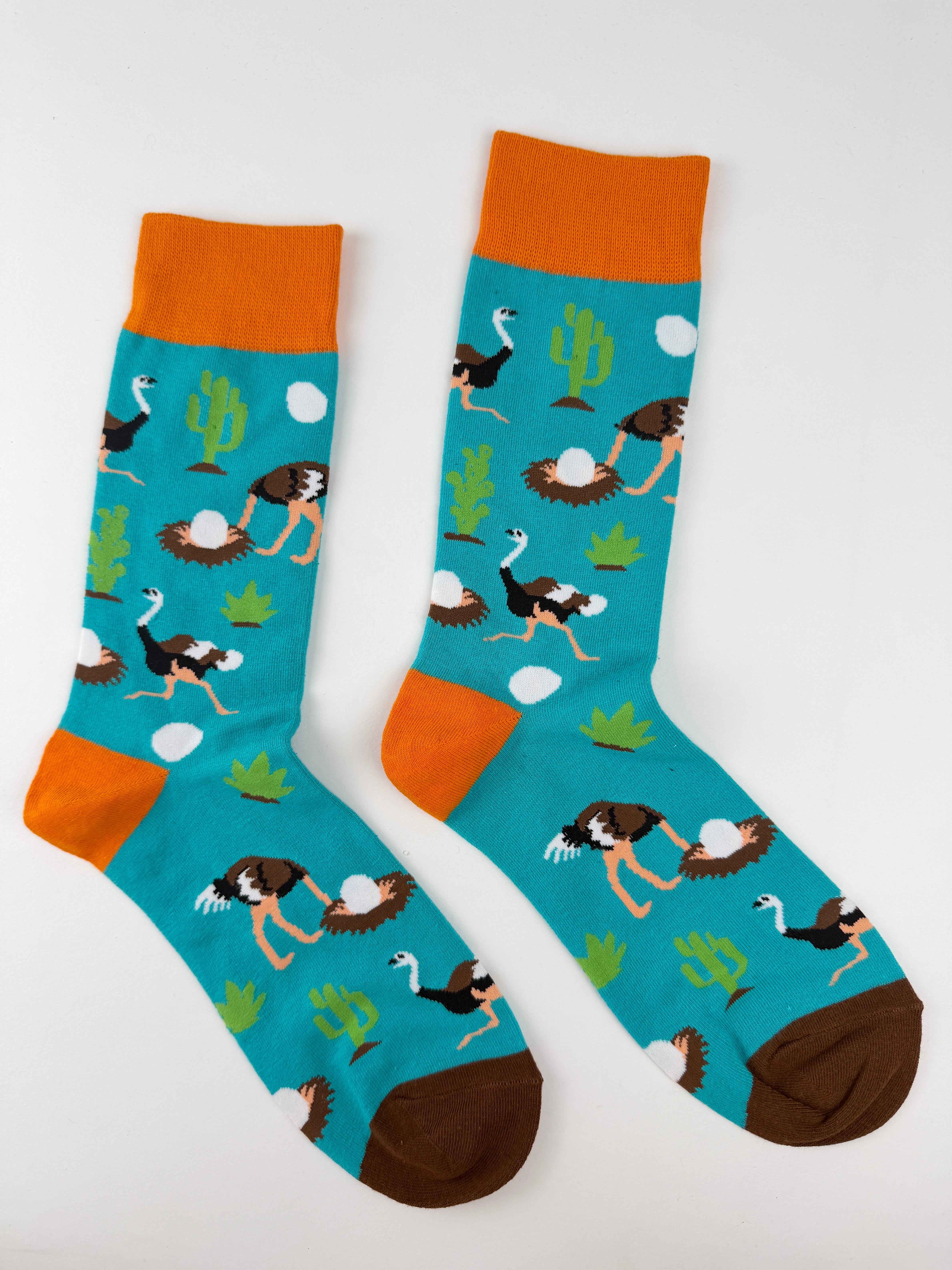 Ostrich Animal Crew Socks