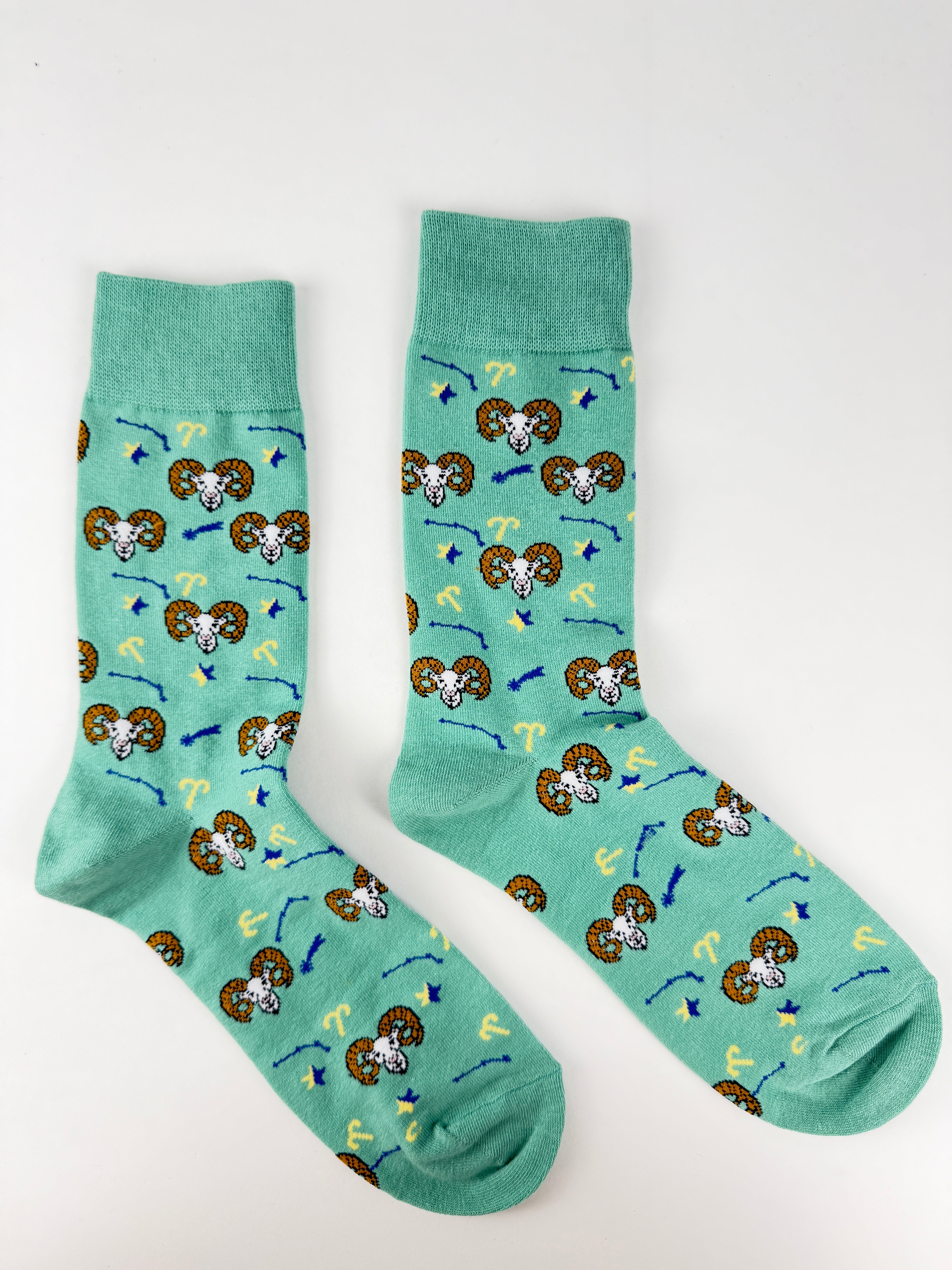 Constellation – Aries Ram Zodiac Socks Light Blue
