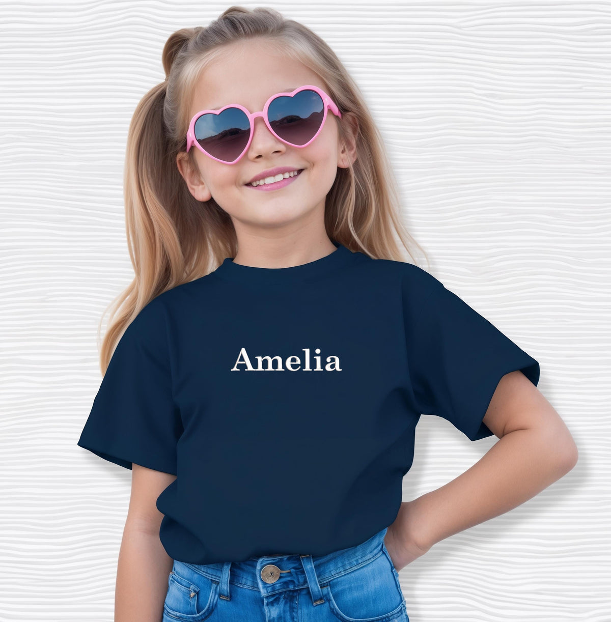 Custom Name Embroidered Youth T-Shirt – Comfort Colors